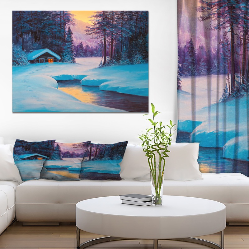 Winter forest - Landscapes Photography on wrapped canvas