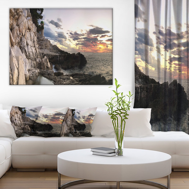 Adiratic Sunset - Landscape Photography Canvas Art Print