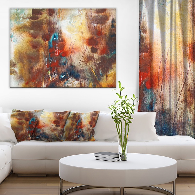 Artistic Brown - Abstract Canvas Artwork