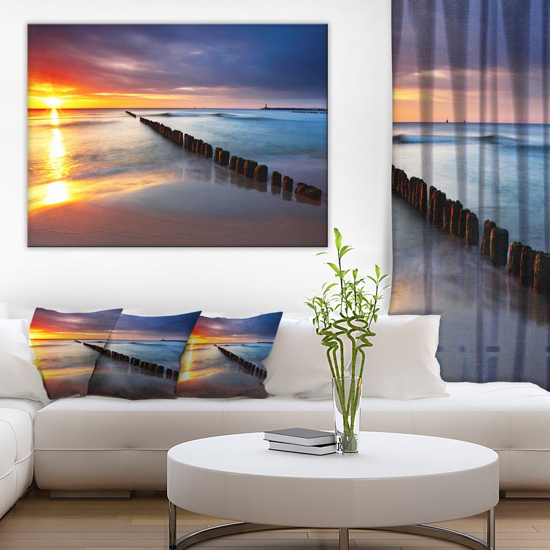 Baltic Sea Poland Beach - Photography Canvas Art Print