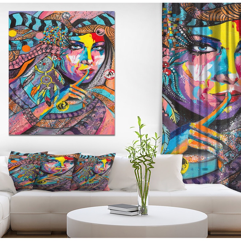 Woman Portrait In Your Dreams - Glamour Painting Print on Wrapped Canvas