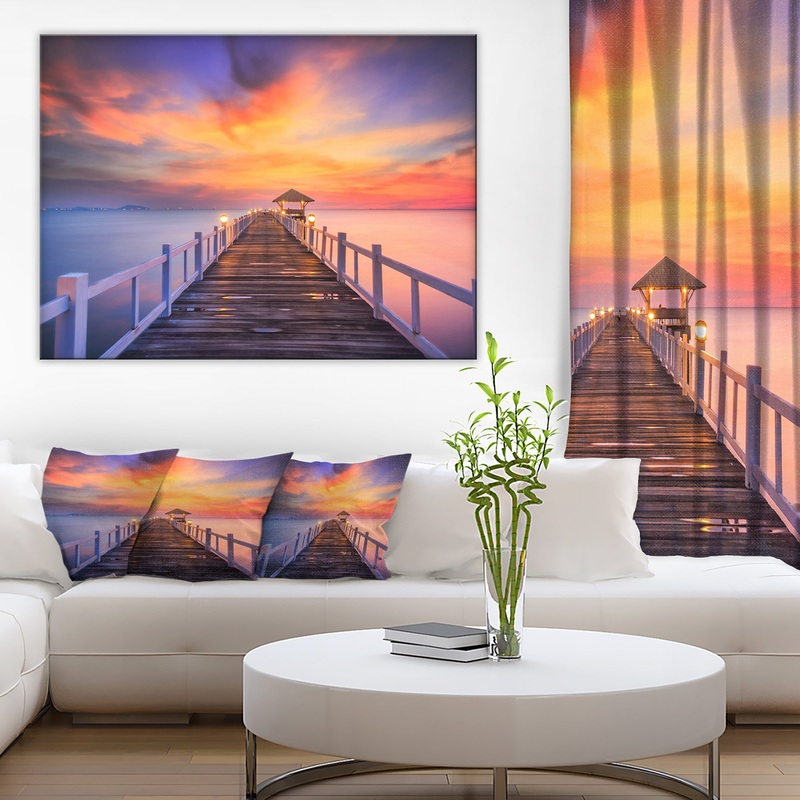 Wooden Bridge - Landscape Photography Canvas Print