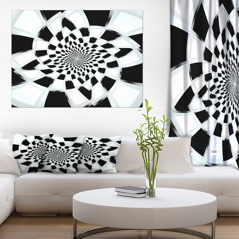 Abstract Spiral Fractal Design - Abstract Canvas Art Print