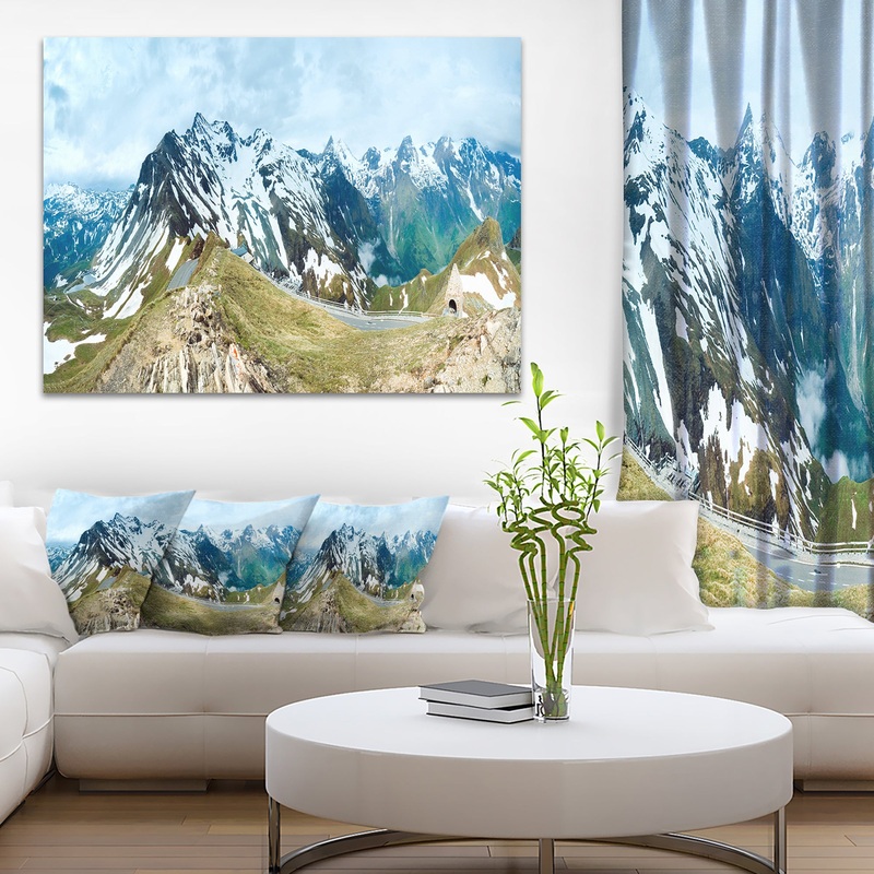 Alps Summer Panorama - Photography Canvas Art Print