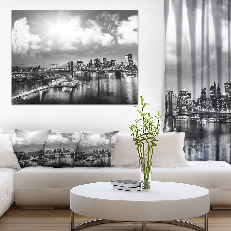 Amazing Night in New York City - Cityscape Photo Canvas Print