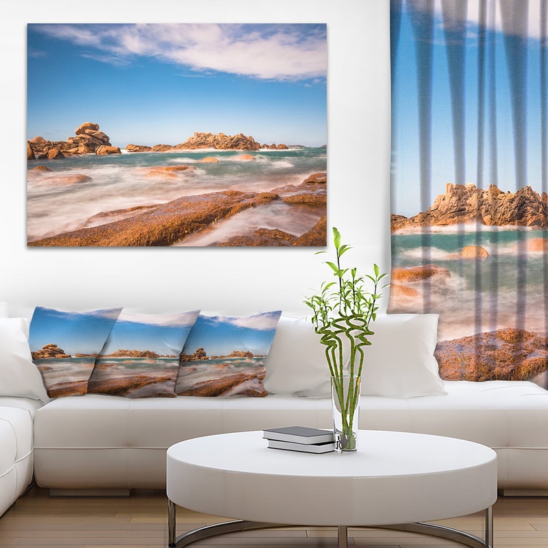 Atlantic Ocean Cost in Brittany - Photo Canvas Print