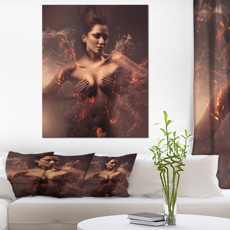 Woman - Sensual Contemporary Canvas Art Print