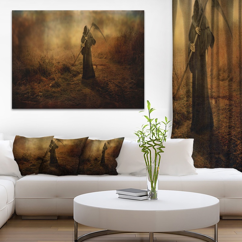 Unexpected Death - Abstract Digital Art Canvas Print