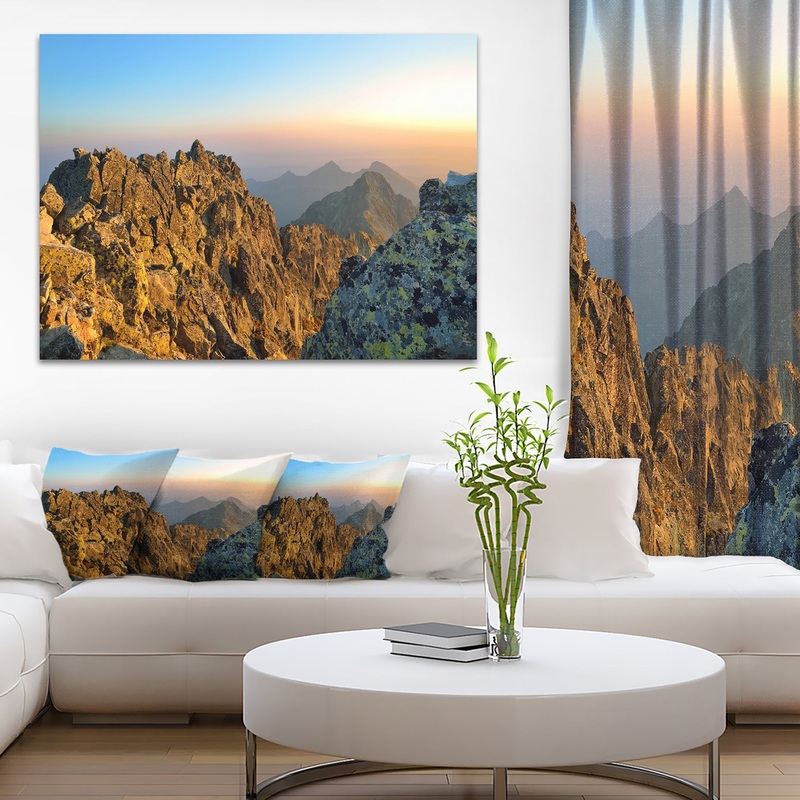 View from Baranie Rohy Peak - Landscape Photo Canvas Art Print