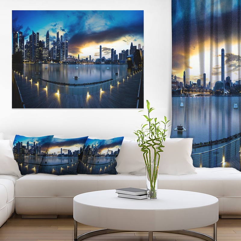 View from Marina Bay Sands Panorama - Cityscape Canvas print