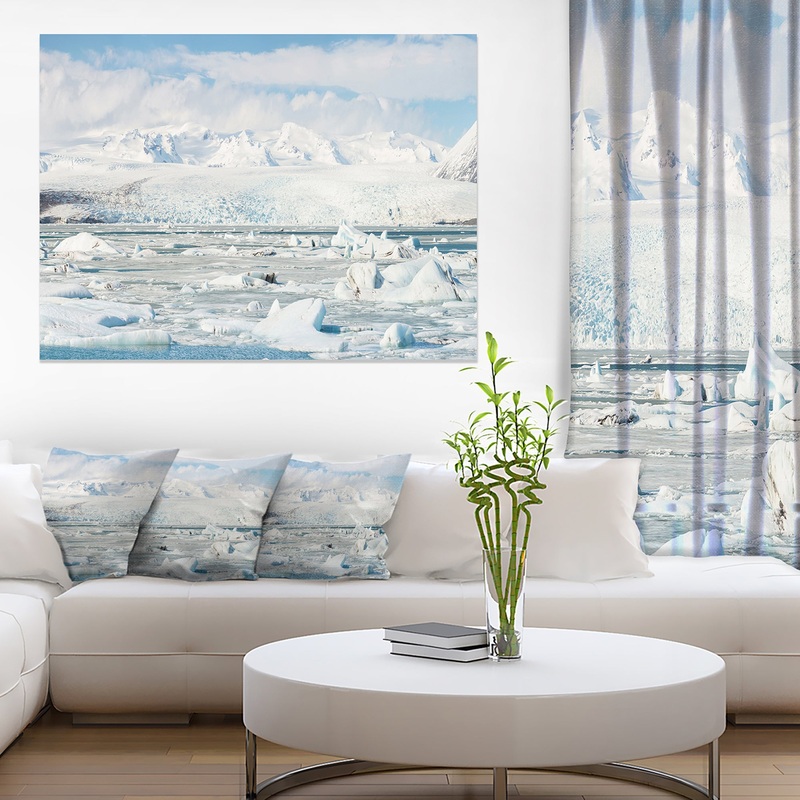 Vatnajokull Glacier in Iceland - Landscape Wall Art Canvas Print
