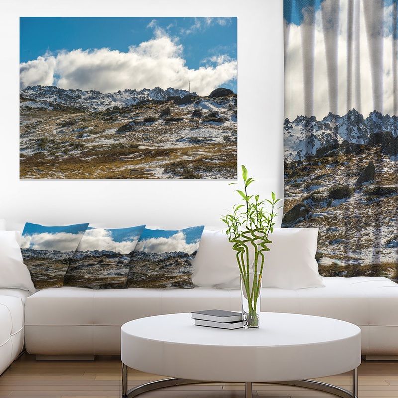 Wide View of Kosciuszko National Park - Large Seashore Canvas Print