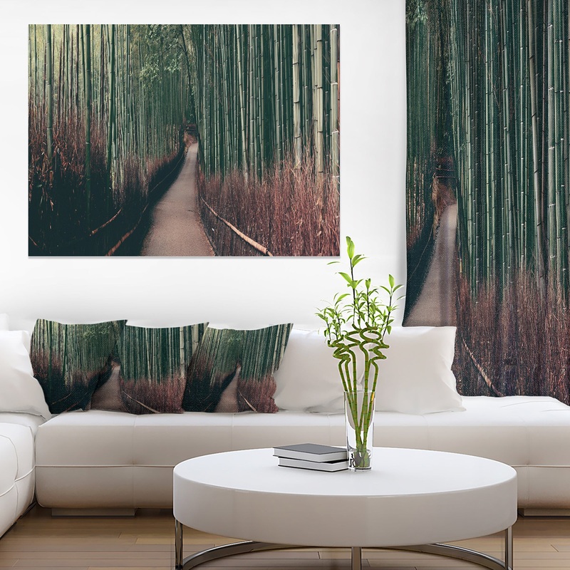 Bamboo Grove in Arashiyama Panorama - Oversized Forest Canvas Art