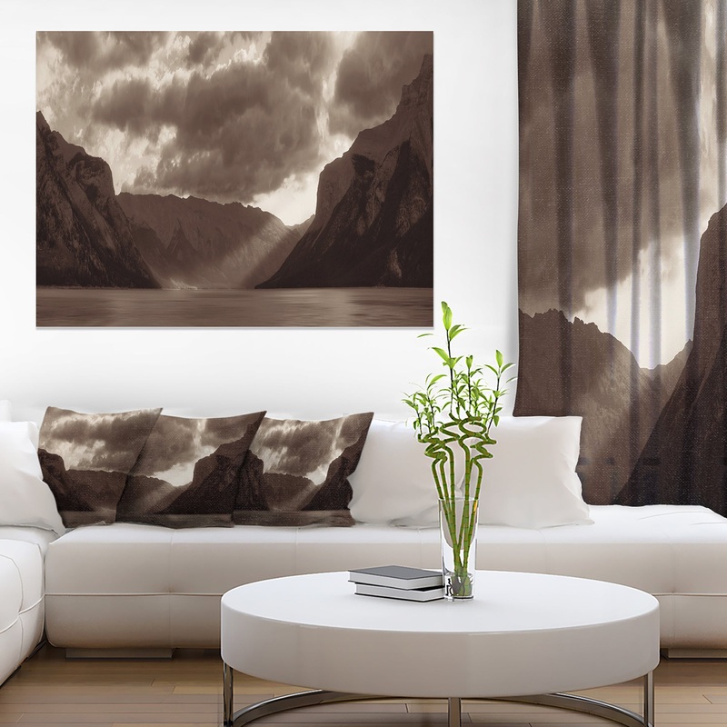 Banff National Park Panoramic View - Landscape Art Canvas Print