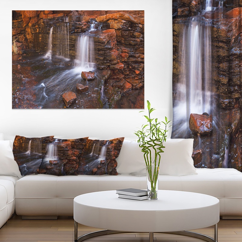 Waterfall in Hancock Gorge - Landscape Wall Art Canvas Print