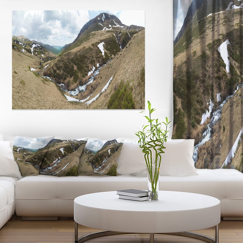Wild Sprint Mountain Panorama - Landscape Artwork Canvas