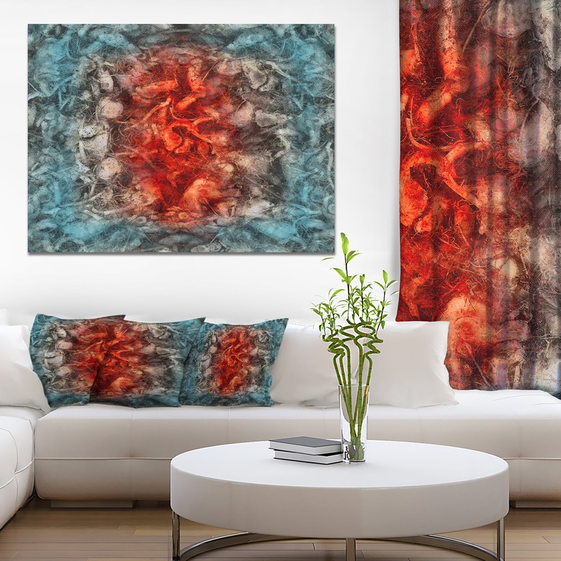 Abstract Floral Texture Design - Large Abstract Canvas Artwork