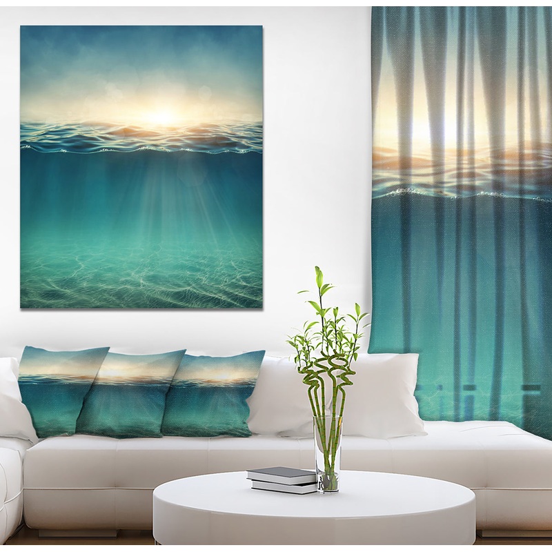 Underwater Abstract - Abstract Sea & Shore Photographic on wrapped Canvas
