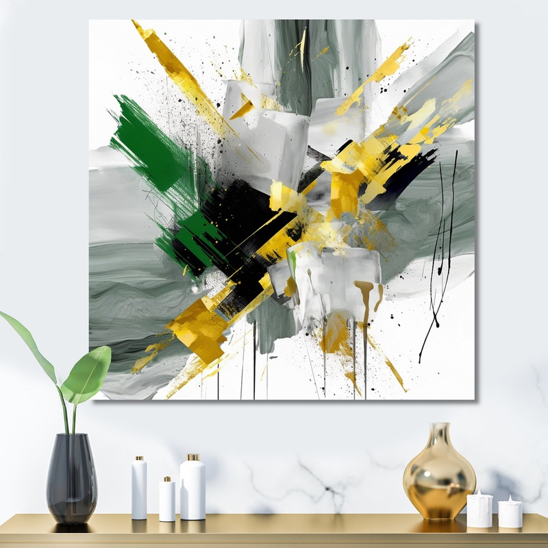 Yellow Green Abstracted Perspectives II